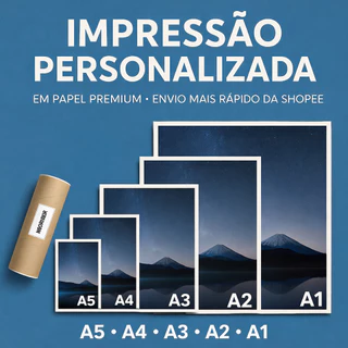 Impressão Personalizada A3 A4 em Papel Fotográfico de Alta Qualidade • Arte Decorativa Sem Moldura • Envio Rápido Shopee