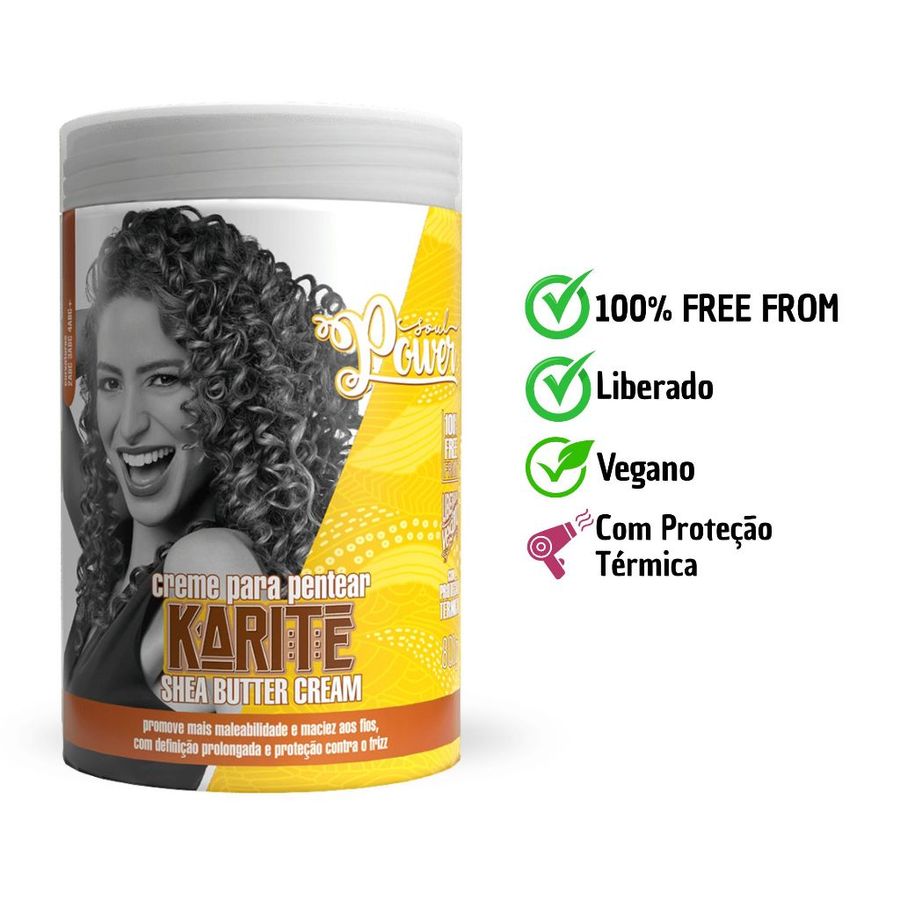 Creme Para Pentear Karité Soul Power 800g