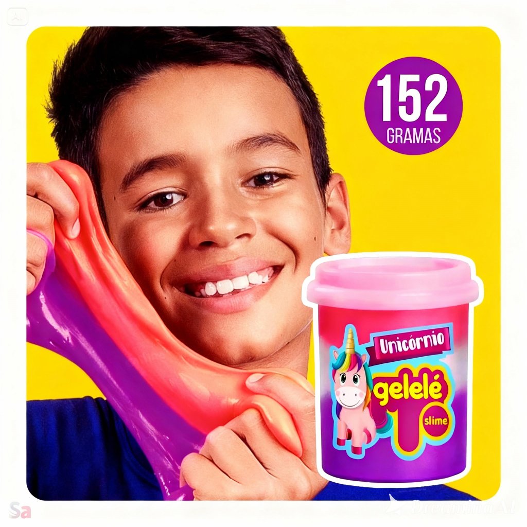KIT x 3 Promoção Slime Unicórnio Gelelé 152g Colorido e Divertido ...