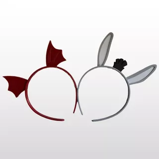 Tiara Orelha Burro Shrek e Dragão Arquinho para Fantasia