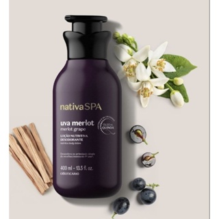 Loção Nutritiva Desodorante Nativa Spa Uva Merlot 400ml em Oferta na Shopee