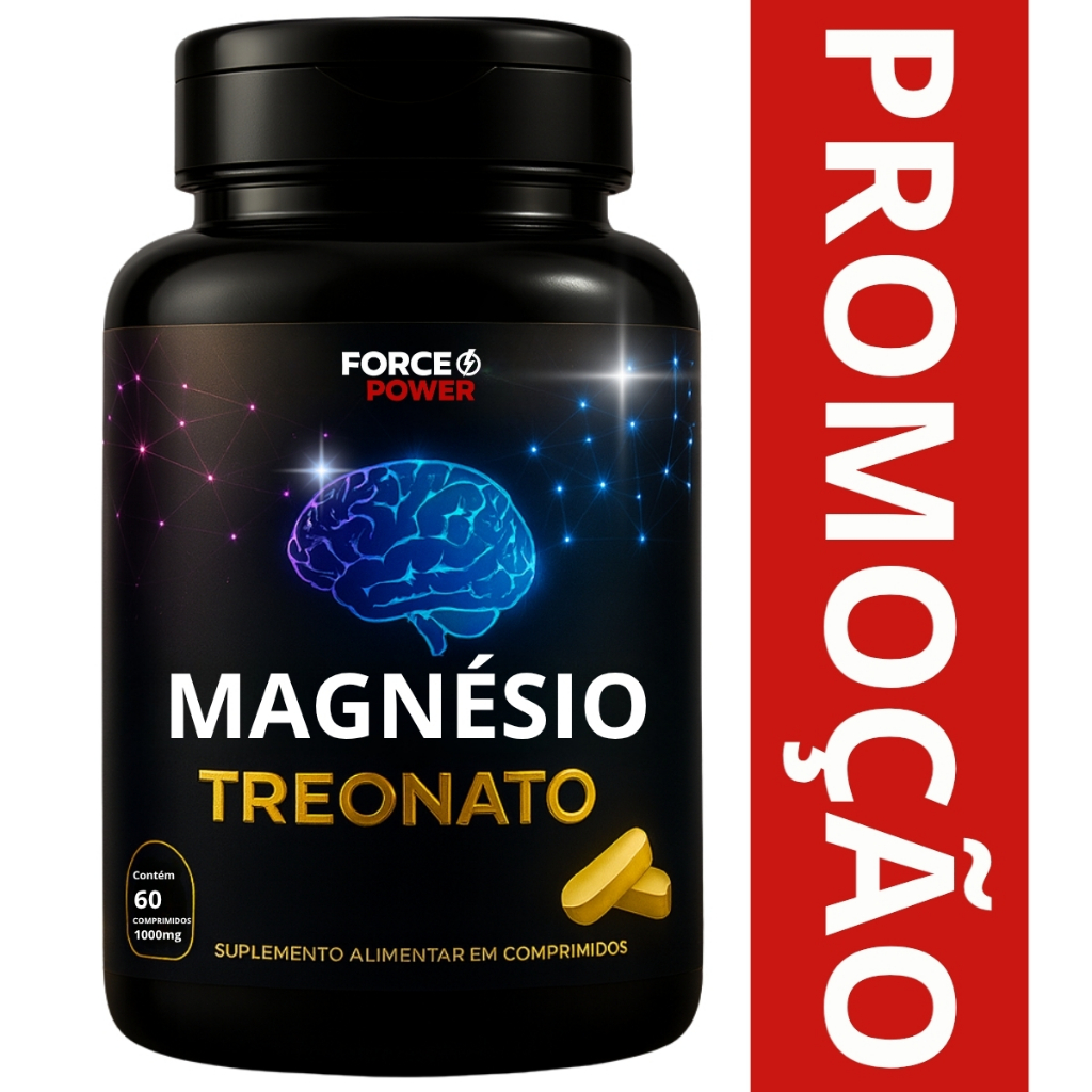 Magnésio Treonato ORIGINAL Treonina Foco Memória Concentração - ( POTE ...