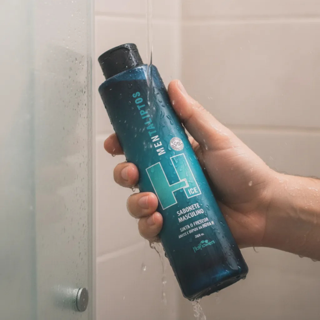 Sabonete Intimo Masculino Vegano H Ice Refrescante 200ml Elimina