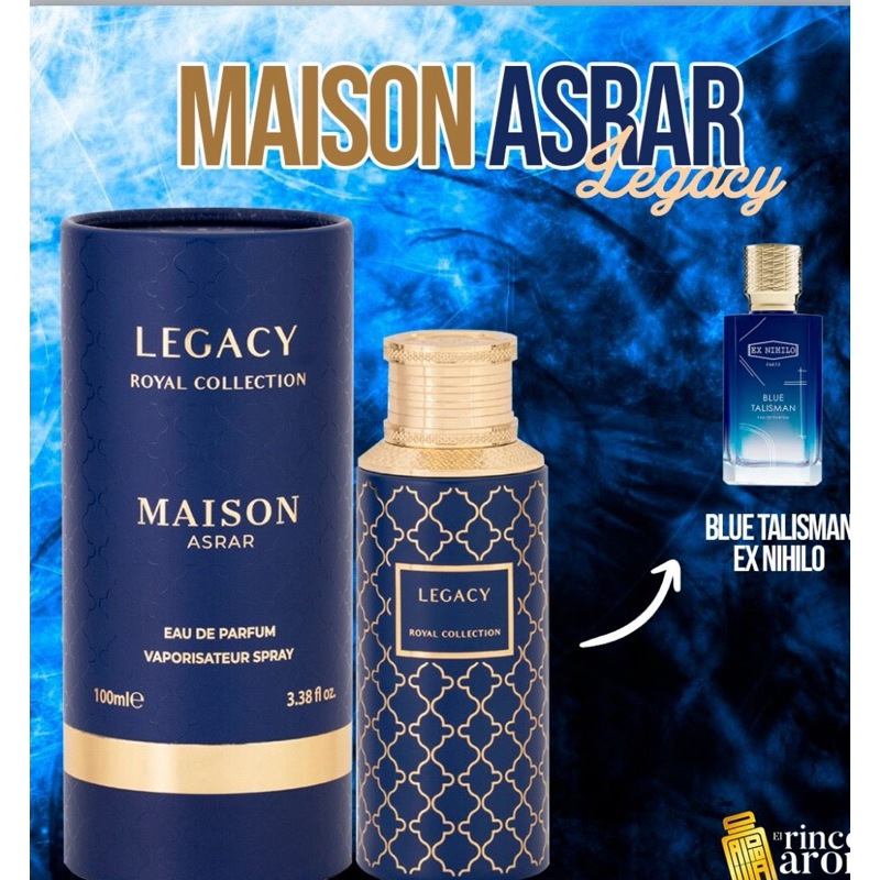 PERFUME MAISON ASRAR LEGACY ROYAL COLLECTION 100ml. | Shopee Brasil