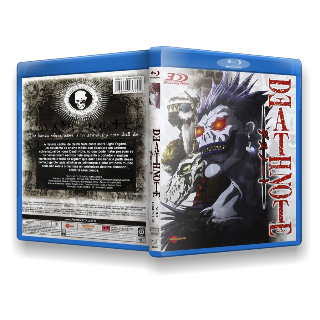 Blu-ray Death Note - Série completa em alta definição dublado