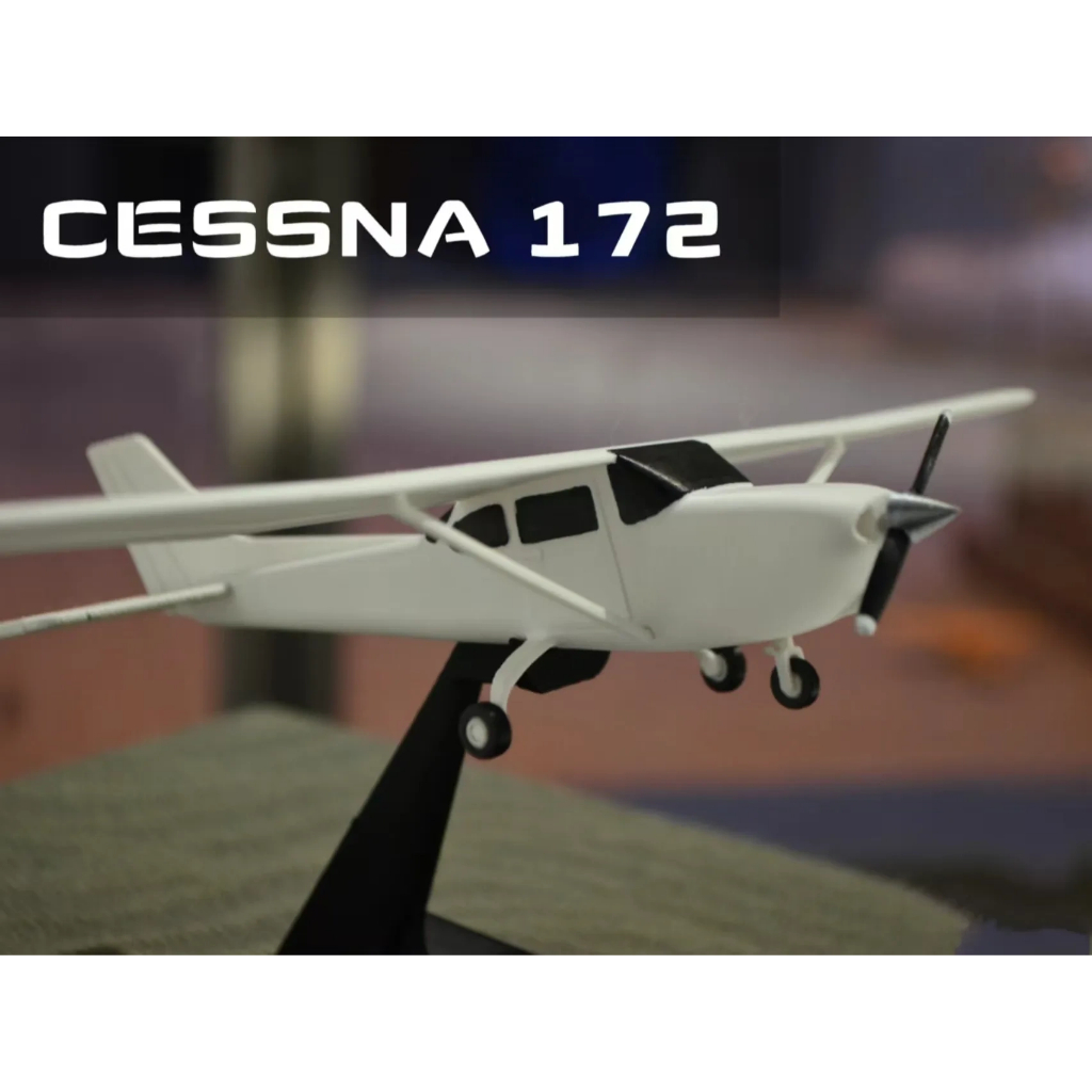 Aeromodelo Cessna 172 Skyhawk - miniatura 1/48 - presente para
