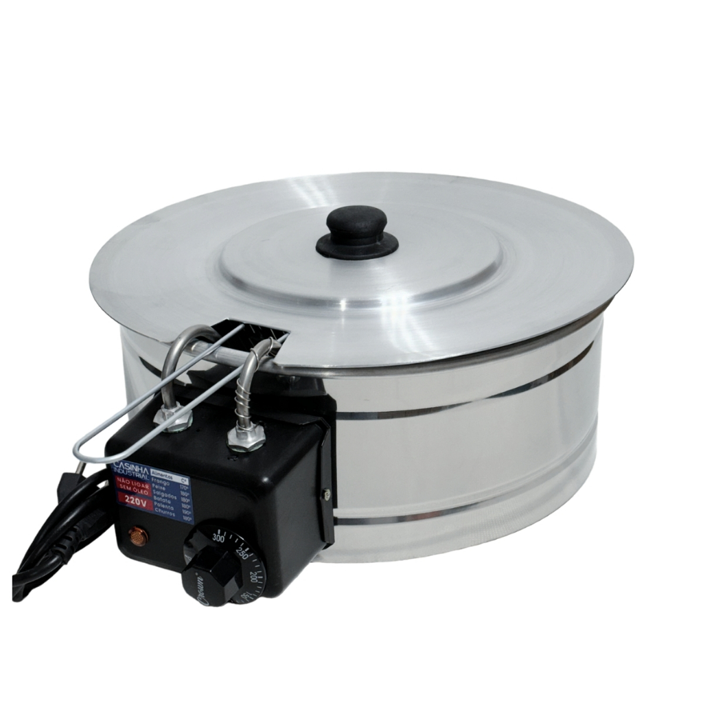 Fritadeira Industrial Elétrica Tacho Redondo Inox 5 Litros C