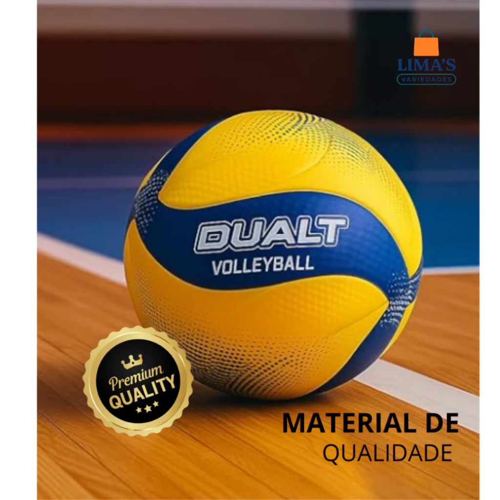 Bola De Vôlei Quadra Praia Dualt Amarela Profissional Vp200 PVC ...