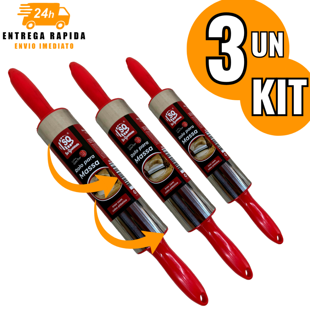 Kit Rolo para Massa - Praticidade e Precisão no Preparo de R