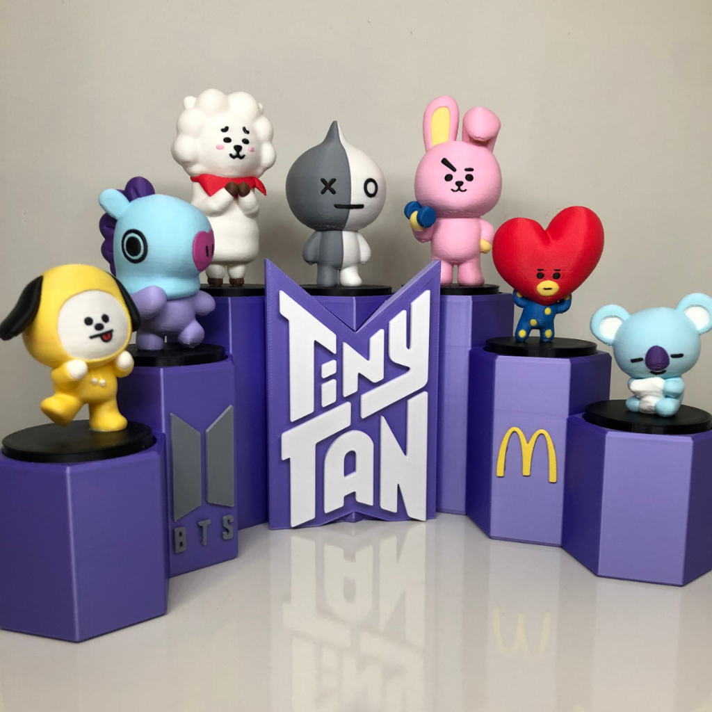 BT21 BTS Bonecos Mascotes Coleção Completa Tiny Tan McDonald's