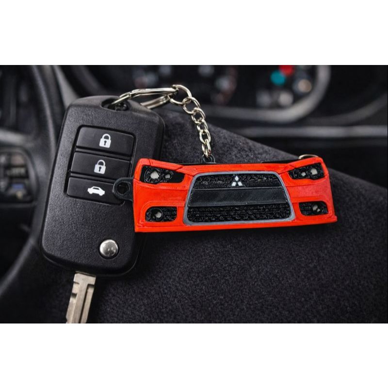 Chaveiro Mitsubishi Lancer Evo – Modelo Frontal 9x2cm