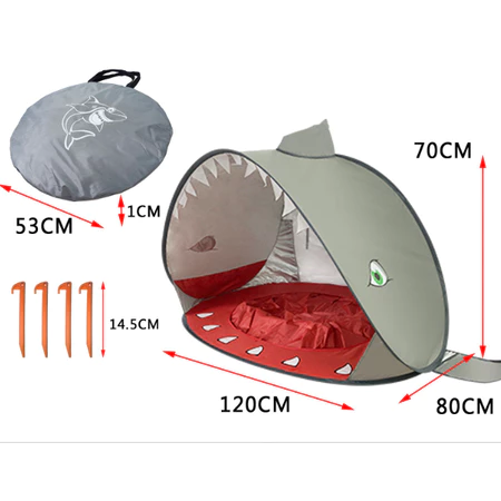 Barraca infantil praia pop up proteção uv, impermeável tenda para piscina e brincadeiras 2 modelo)