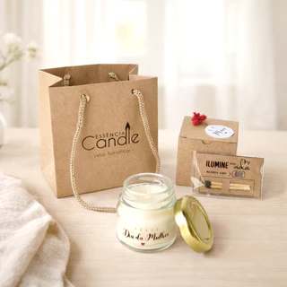 Dia da Mulher - Mini Vela Aromática Perfumada- PRONTA PARA PRESENTE - lembrancinhas em Oferta na Shopee