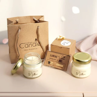 PRONTA PARA PRESENTE - Dia da Mulher, Mini vela aromática perfumada lembrancinha em Oferta na Shopee