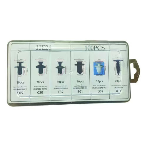 Kit 100 Presilha De Fixação Parachoque Parabarro ++-Makeupnails++