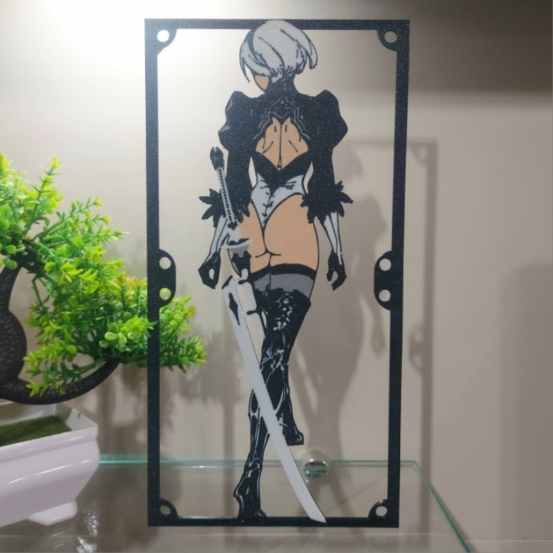 GRADE GRELHA PARA COOLER FAN GRILL 240MM X 120MM PERSONALIZADO 2B NIER AUTOMATA ANIME PC SETUP GAMER