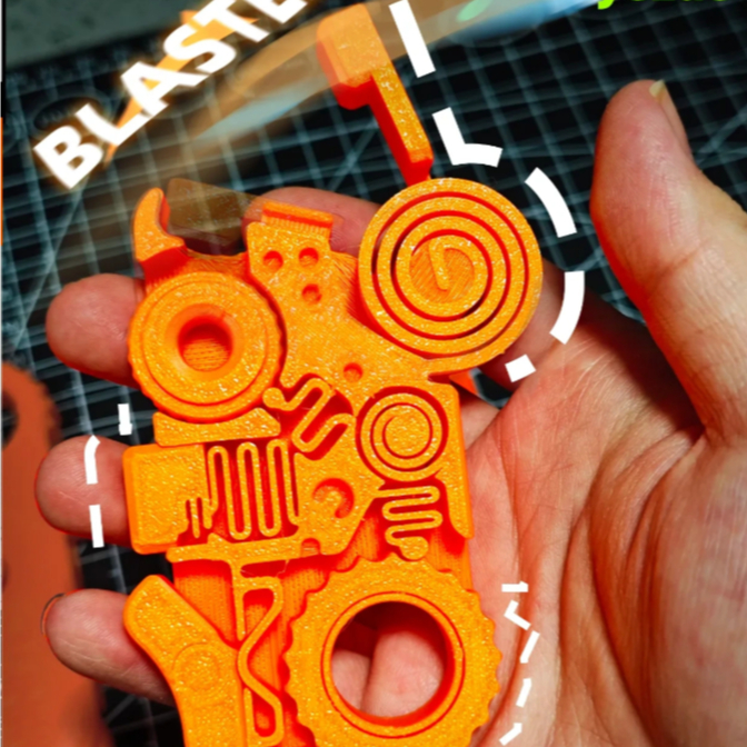 Fidget Toy Blaster 7 em 1 - Brinquedo Anti Stress Lançador EDC Mecânico ...