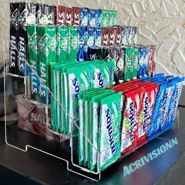 EXPOSITOR ACRILÍCO ORGANIZADOR PARA ESMALTE E DOCES-DISPLAY 
