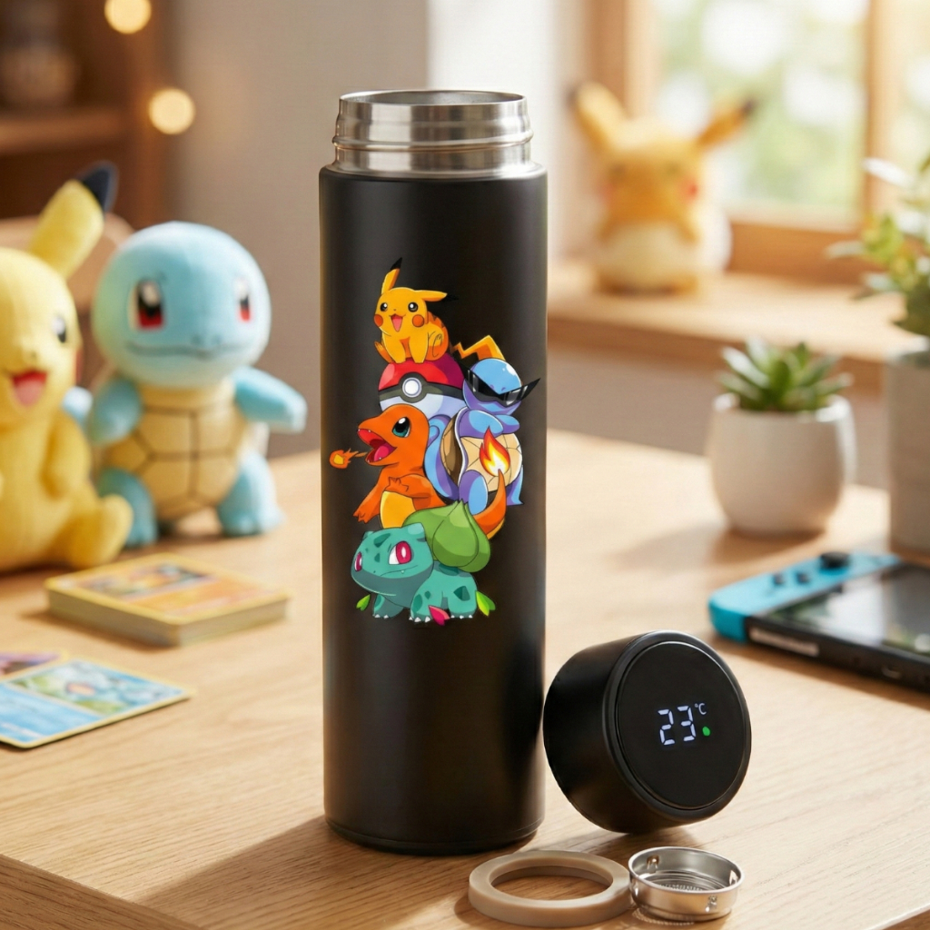 Pokémon LED Smart Thermos (500ml) | Rebel Yell Online