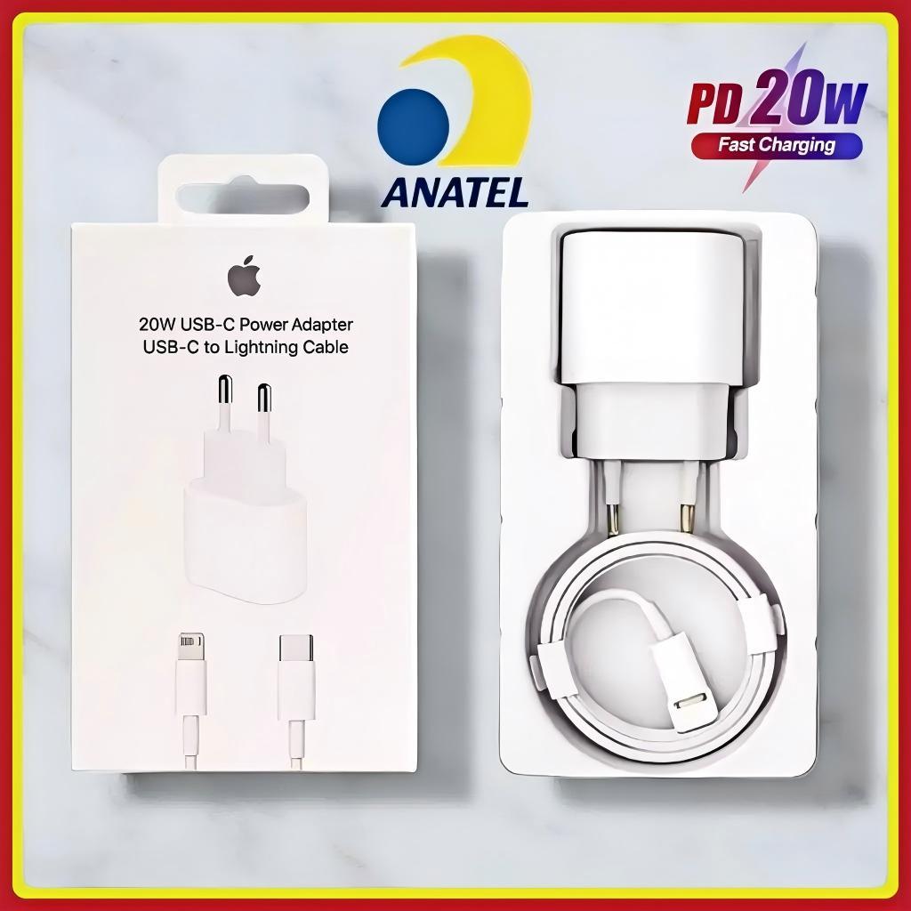 Carregador De iPhone Fonte com Cabo Carregamento Rápido 1m PD 20w