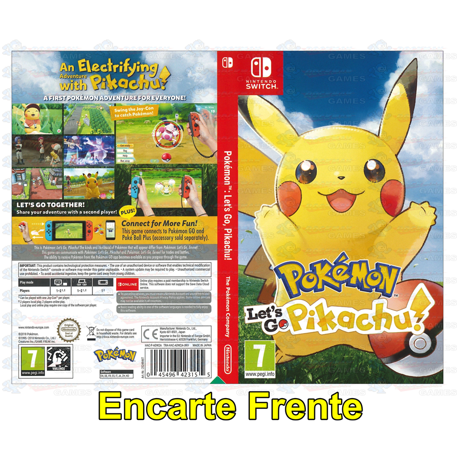 Pokemon Lets Go Pikachu Nintendo Switch Fisico em Promoção na