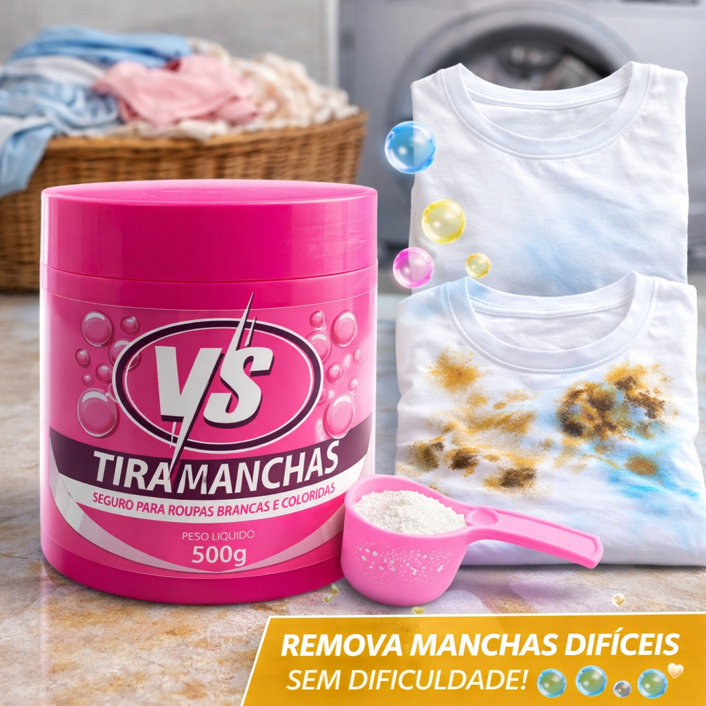 Tira Manchas de Roupas e Tecidos VS 500g | Shopee Brasil