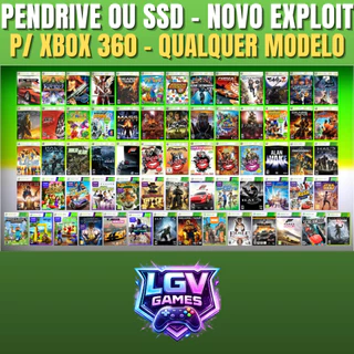 Kit HD Externo/Pendrive Xbox 360 - Destrava qualquer modelo com vários jogos a sua escolha