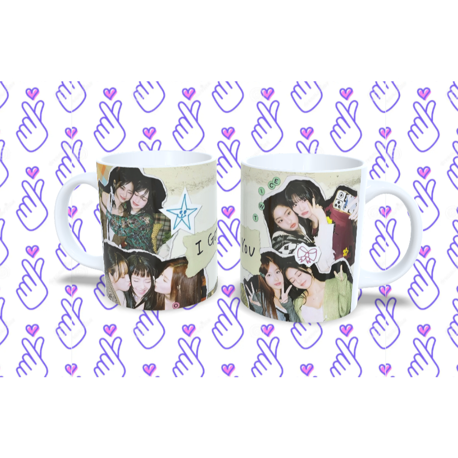 Caneca de Porcelana Personalizada Xicara Twice K-POP 325 mL