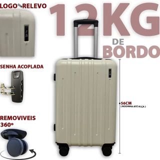 Mala De Viagem N20 Polegadas 56*36*25cm ABS Mala De Bordo 10kg Com Roda 360 E Cadeado Senha Promocao em Oferta na Shopee
