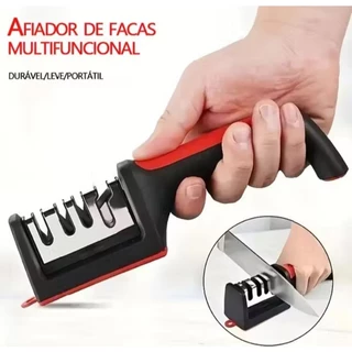 Afiador de Faca Amolador Tesoura Profissional 4 em 1 Aço Inox Seguro com 4 Afiadores em Oferta na Shopee