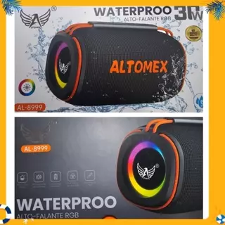 Caixa De Portátil Compacta Potente 30 W À Prova D'Água Luz Led RGB TWS Fm  Som Stéreo Duplo em Oferta na Shopee