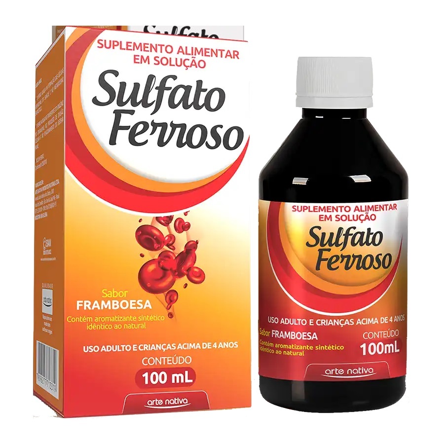 Suplemento infantil Sulfato Ferroso 100ml - Arte Nativa | Shopee Brasil