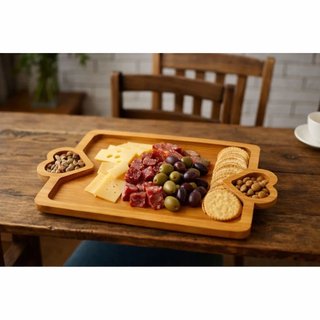 食器 human made heart bamboo board Kit 4 Bandeja Pires De Bambu Coração Heart 12,5cm Lyor | MercadoLivre