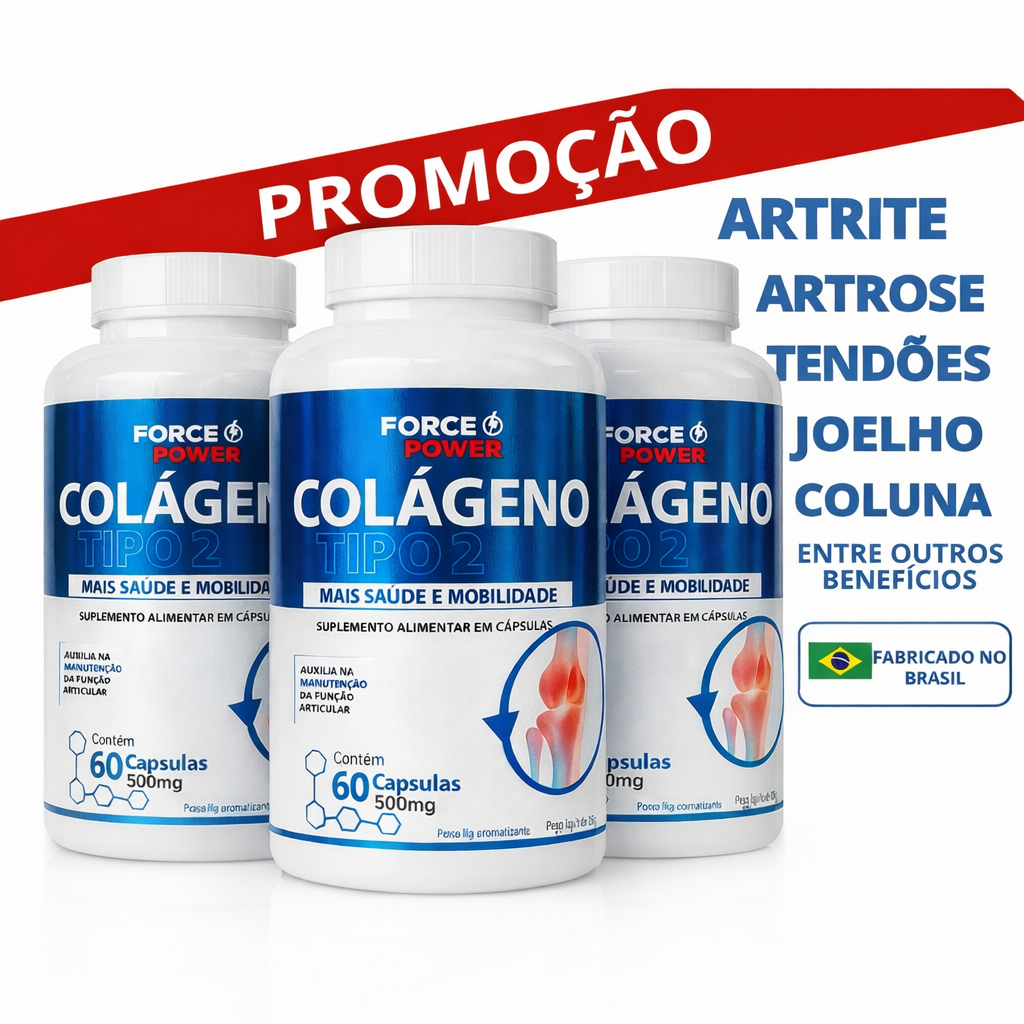 Colágeno Tipo 2 Não Hidrolisado Articulações Ossos Fortes Cartilagem ...