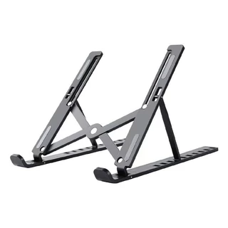 Suporte p/ Notebook Dobrável Ergonômico, Ajustável, Portátil e Super Resistente