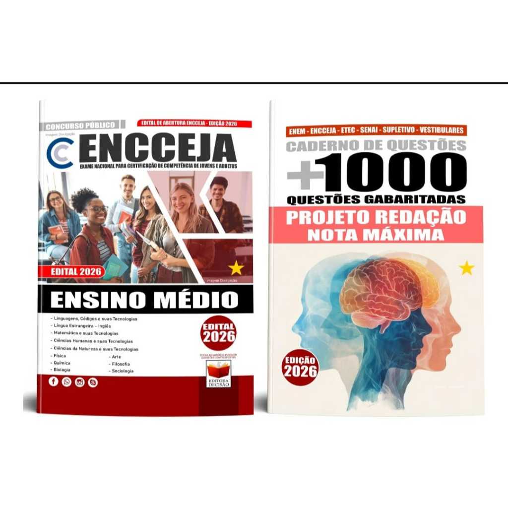 Apostila Encceja - Ensino Médio - Nível Médio + Questões Gabaritadas E ...