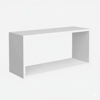 Nicho Retangular Grande em MDF Branco – Ideal para Sala, Quarto ou Cozinha em Oferta na Shopee