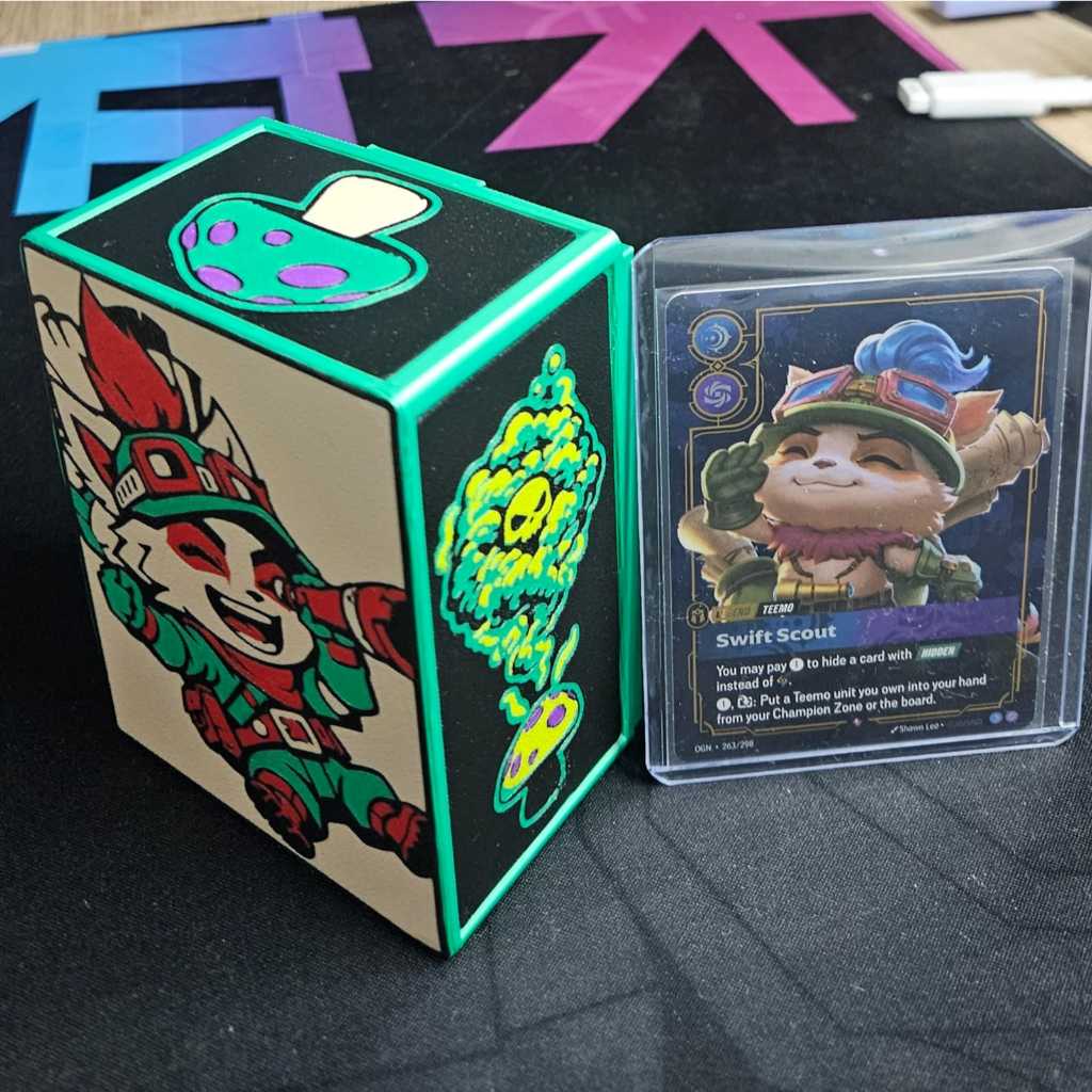 Riftbound - Teemo - Deck Box Display Toploader (60 Cartas) | Shopee Brasil