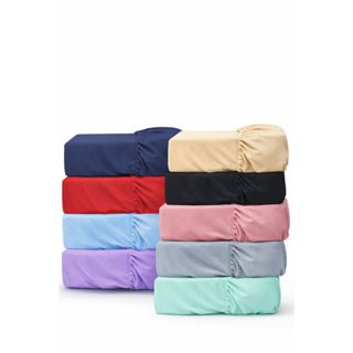 Lençol Com Elástico Premium Avulso 400 Fios Percal Liso Toque Macio Acetinado