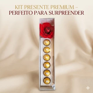 Kit Presente Cacau Show + Ferrero Rocher | Rosa de Chocolate ao Leite em Oferta na Shopee