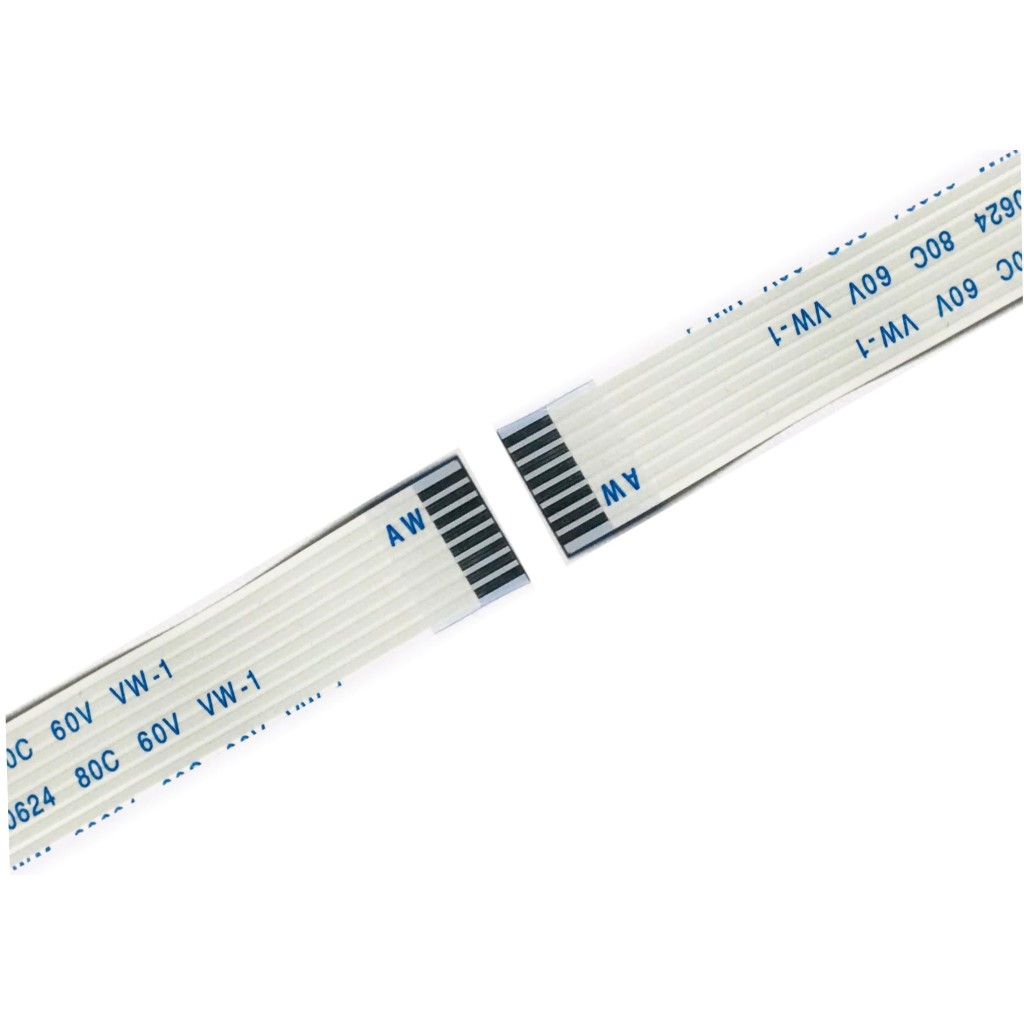 Cabo Flat 8 Vias 1,1cm X 12cm Normal Passo 1,25mm | Shopee Brasil