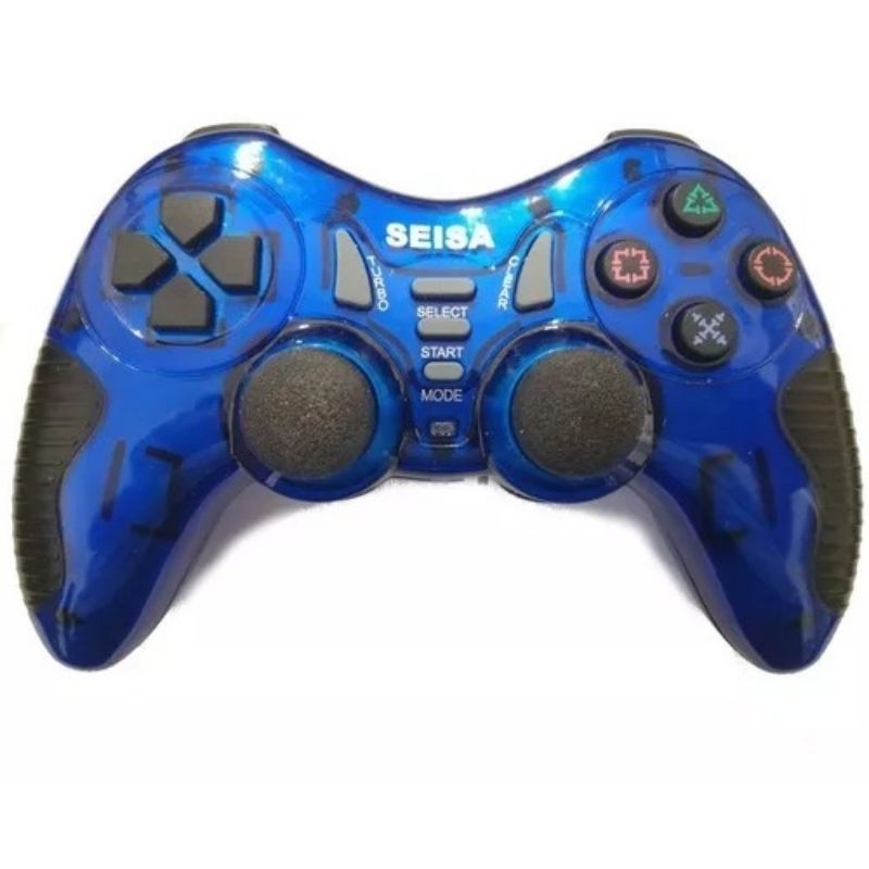 Controle Sem Fio Azul para PC, Ps3, ps2 PS1 Celular Android, Tablete e ...