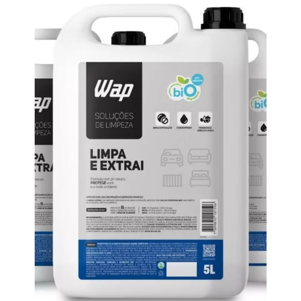 WAP SUPER DETERGENTE CONCENTRADO PARA EXTRATORA LIMPA E EXTRAI 5L ...