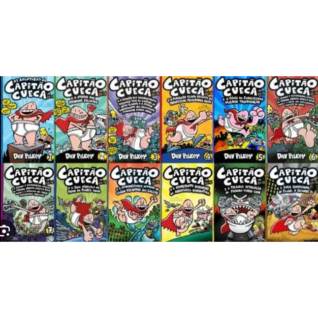 Coleção Capitão Cueca de Dav Pilkey | Shopee Brasil