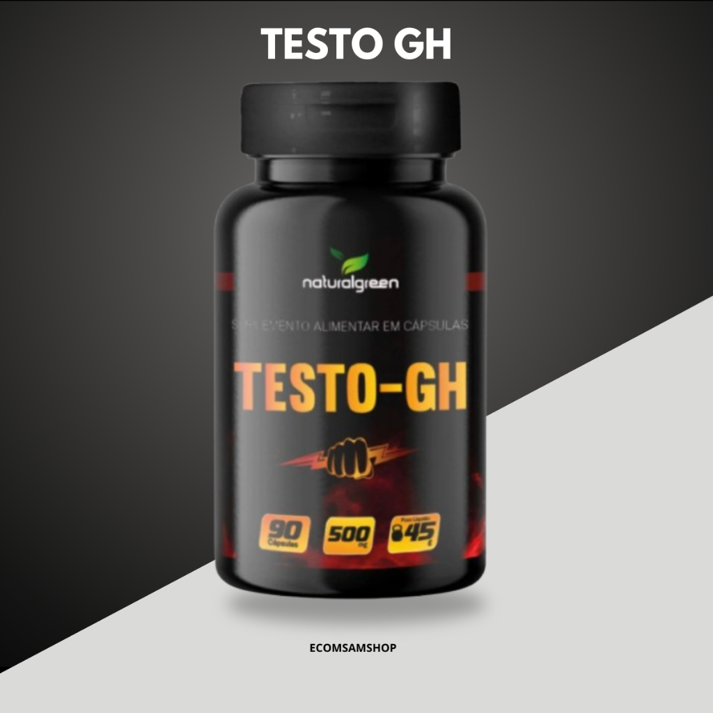 Testo GH Masculino 90 cápsulas Original Natural Green | Shopee Brasil