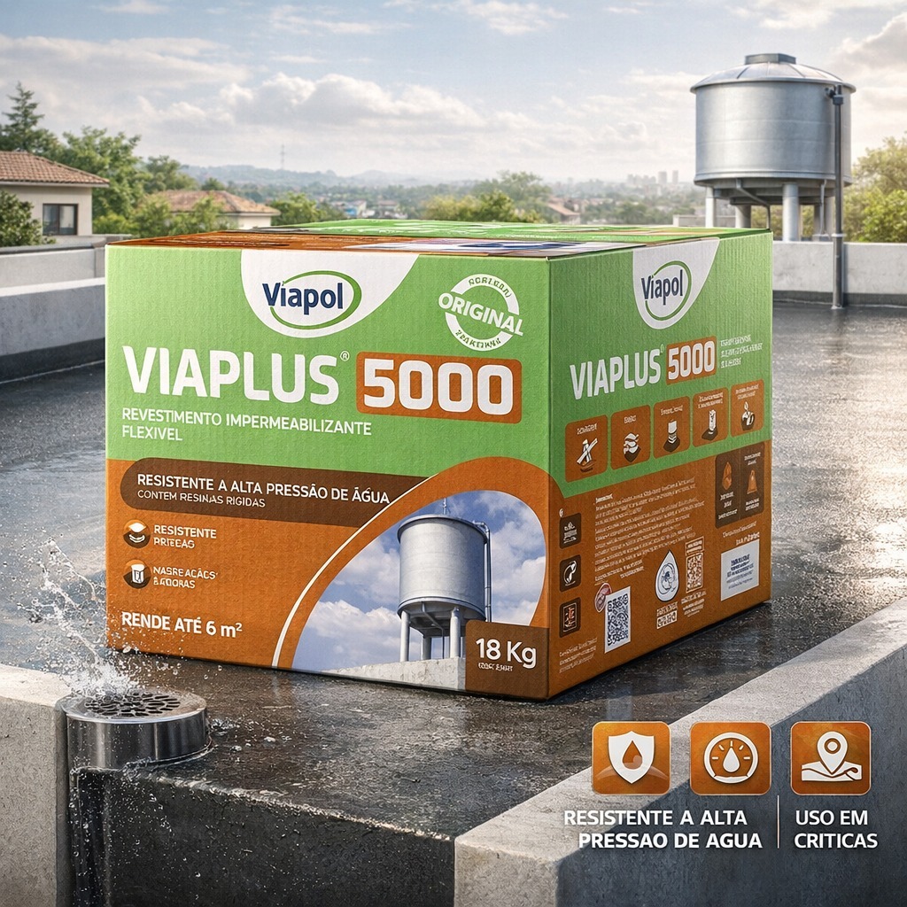 Impermeabilizante Flexível 18Kg Viaplus 5000 VIAPOL. | Shopee Brasil