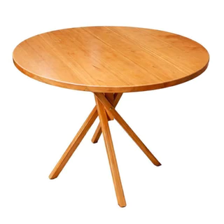 Mesa June Redonda 100% Madeira Maciça 80cm