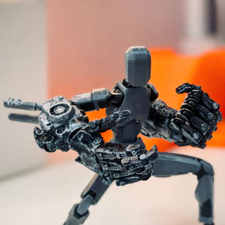 Boneco Articulado 3D Dummy 13 com Luva Gigante com Articulações Móveis