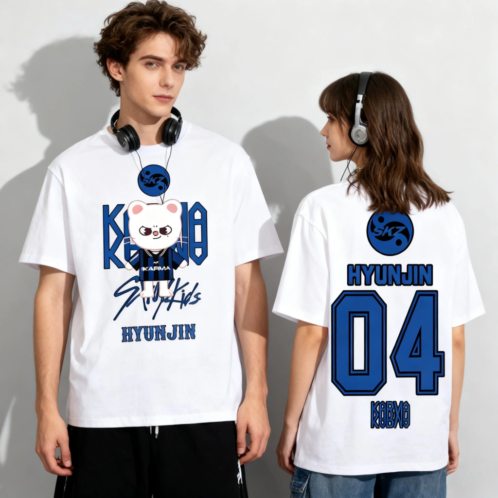 Camiseta T-shirt Unissex Stray Kids Album Karma Integrante Hyunjin