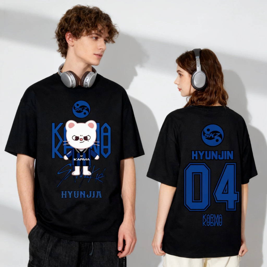 Camiseta T-shirt Unissex Stray Kids Album Karma Integrante Hyunjin